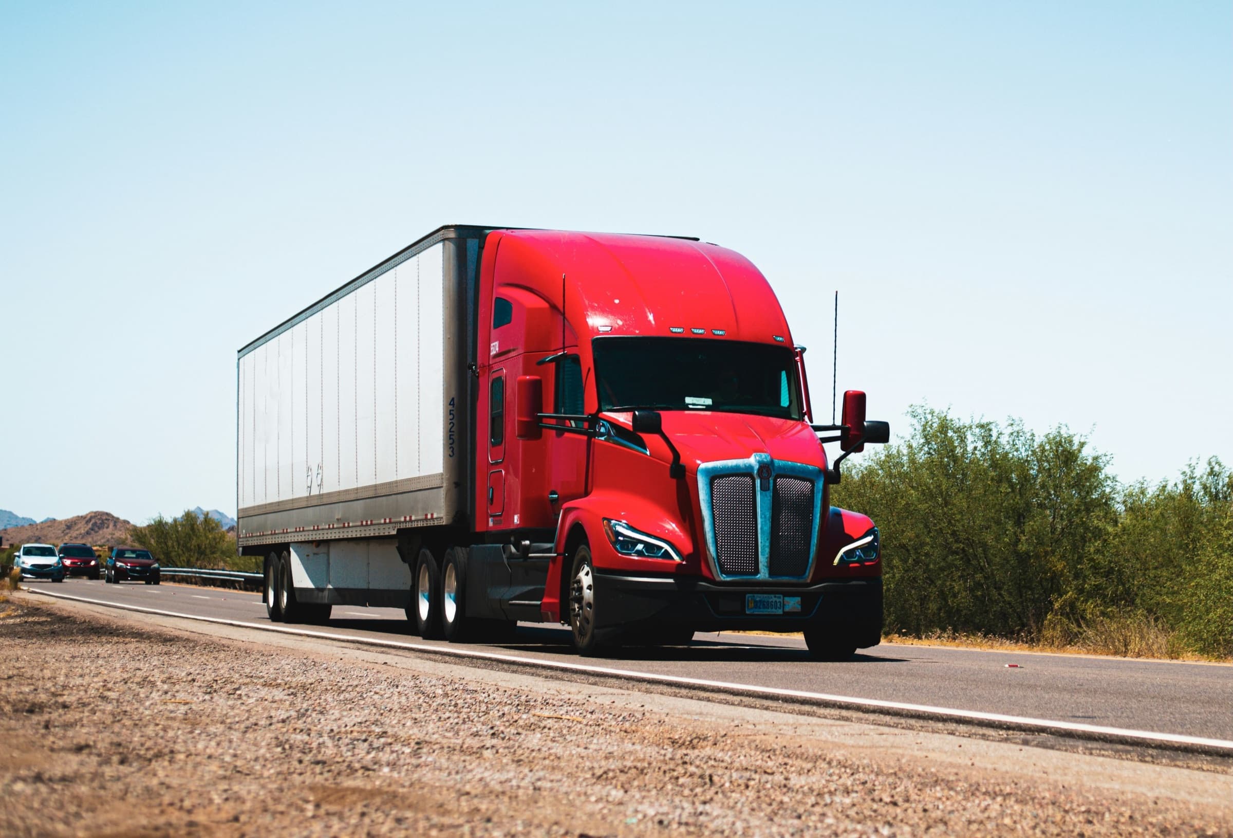 Chavous Transportation tractor-trailer on the highway